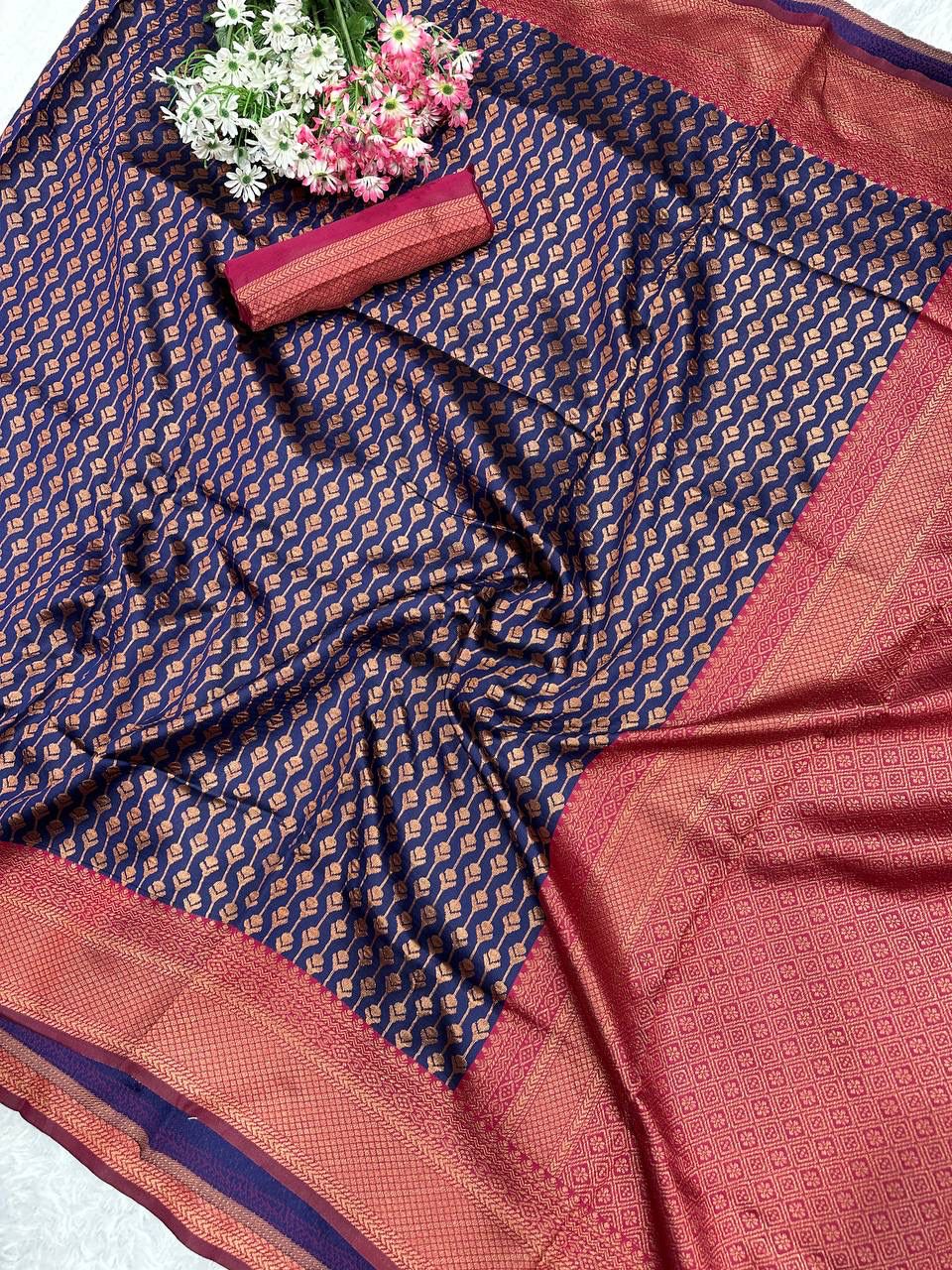 SF 668 Organic Banarasi Lichi Silk Sarees Wholesale Price In Surat